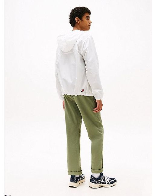 Tommy Hilfiger Lichtgewicht Chicago Windbreaker in het White voor heren
