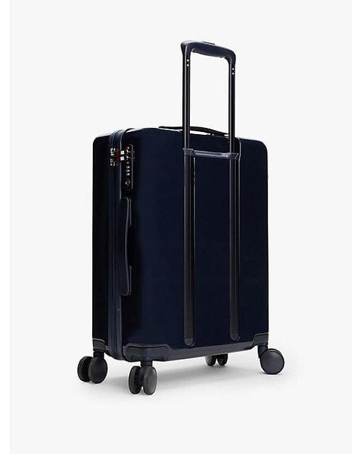 Tommy Hilfiger Blue Handgepäck-Trolley Mit Glänzender Hartschale
