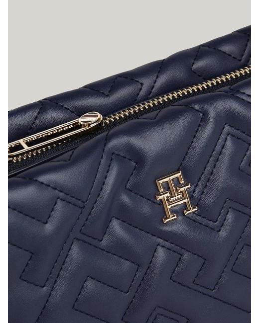 Tommy Hilfiger Blue Th Monogram Soft Shoulder Bag