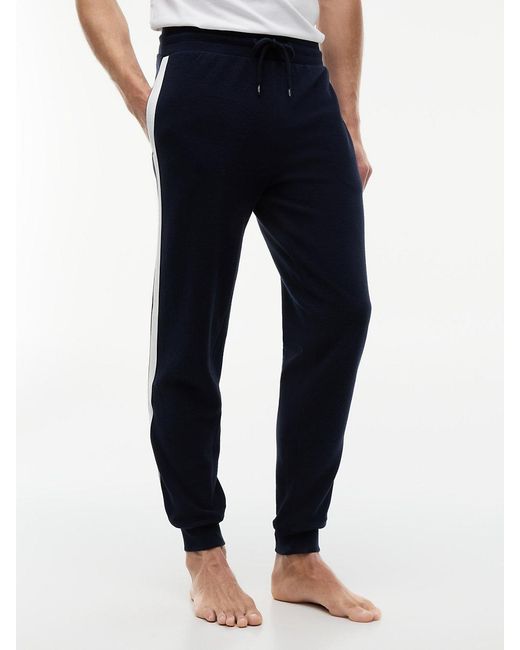 Tommy Hilfiger Blue Th Established Cuffed Lounge Joggers for men