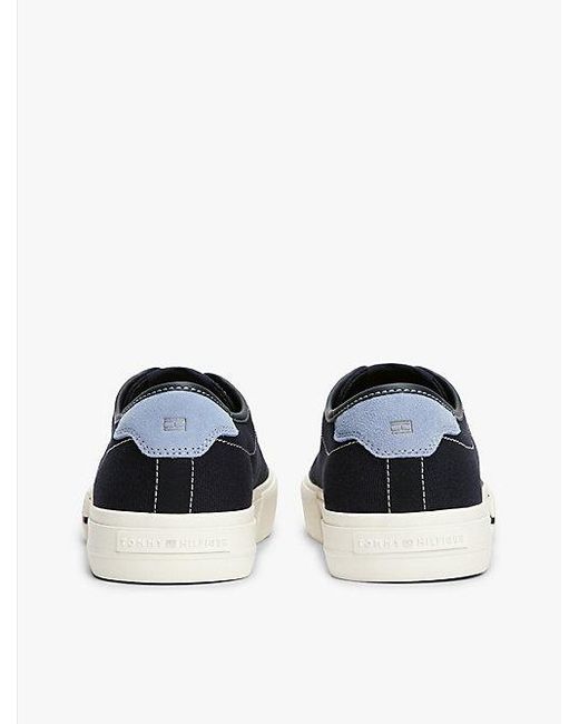 Tommy Hilfiger Canvas-Sneaker Mit Branding in Blue für Herren