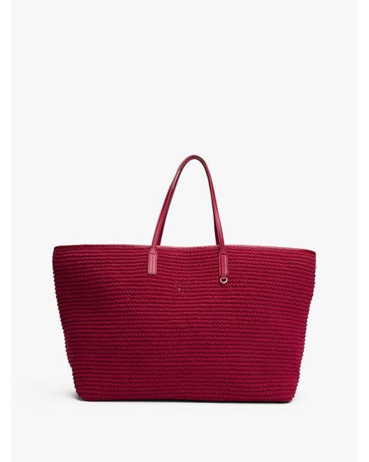 Borsa Da Spiaggia The Sofia Capsule di Tommy Hilfiger in Red