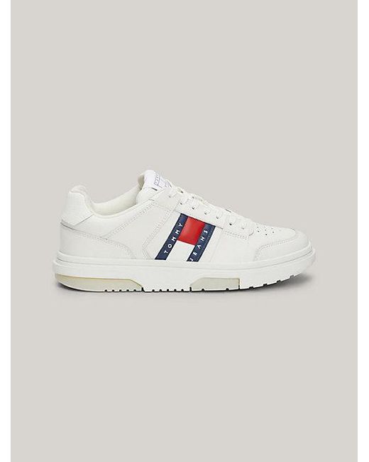 Tommy Hilfiger White The Brooklyn Elevated Sneaker aus Leder