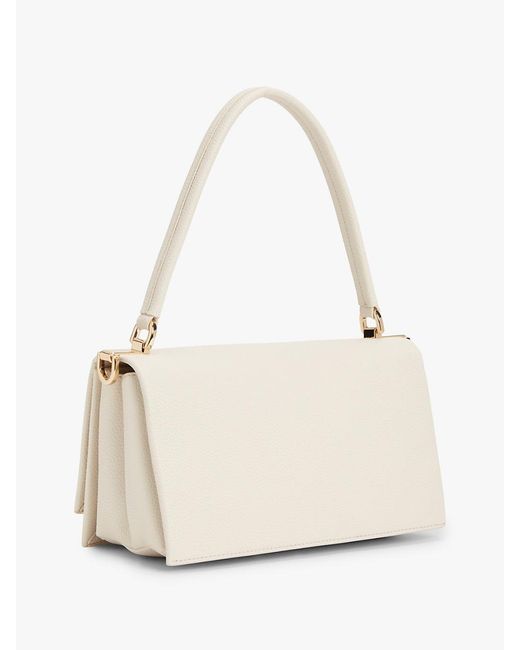 Tommy Hilfiger Natural Th Monogram Flap Crossbody Bag
