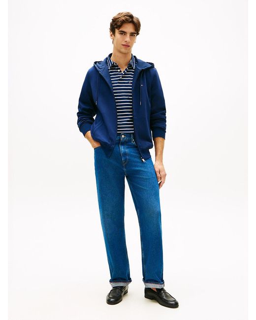 Tommy Hilfiger Blue Reversible Zip-Thru Hoody for men
