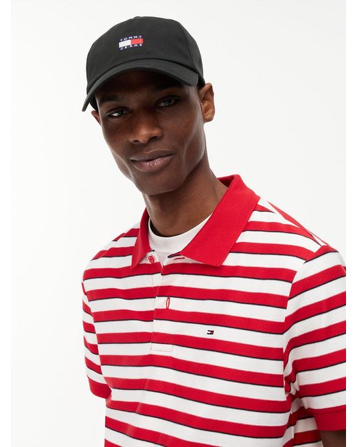 Tommy Hilfiger Black Heritage Logo Baseball Cap for men