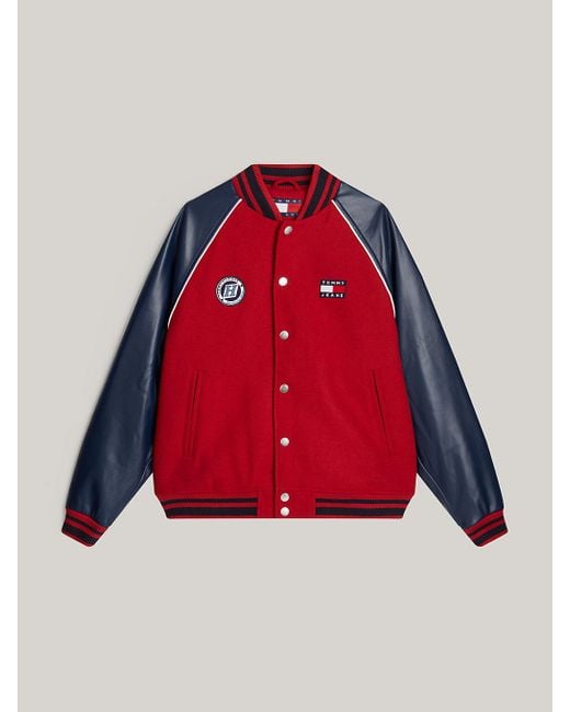 Veste Universitaire Tj X Game Day À Logo Tommy Hilfiger pour homme en coloris Red