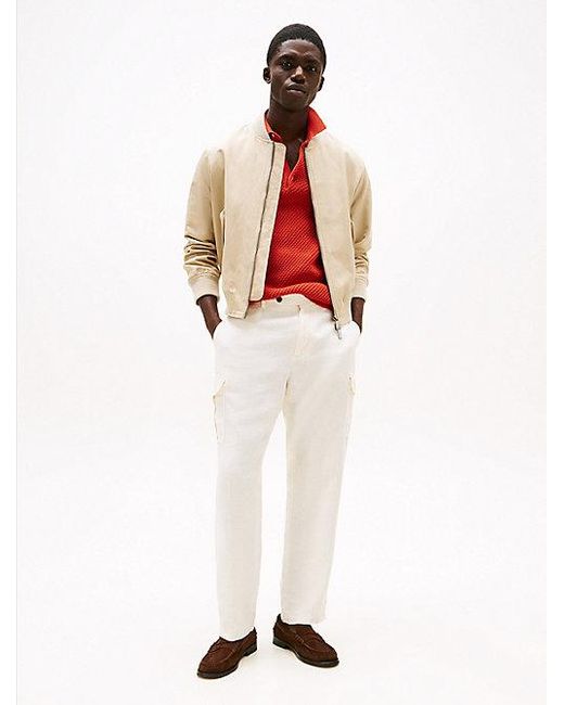 Tommy Hilfiger Smart Casual Cargo-Hose Mit Weitem Bein in White für Herren