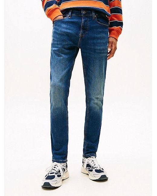 Tommy Hilfiger Austin Whiskered Slim Tapered Jeans in het Blue voor heren