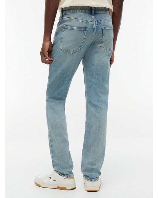 Tommy Hilfiger Blue Scanton Vintage Faded Slim Jeans for men