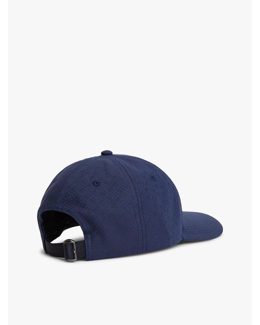Tommy Hilfiger Blue Corporate Flag Jacquard Baseball Cap for men