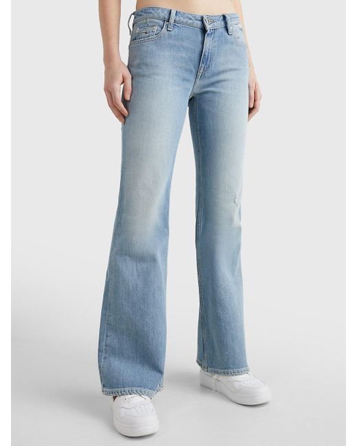 Tommy Sophie Low Rise Flared Jeans in Blue | Lyst UK