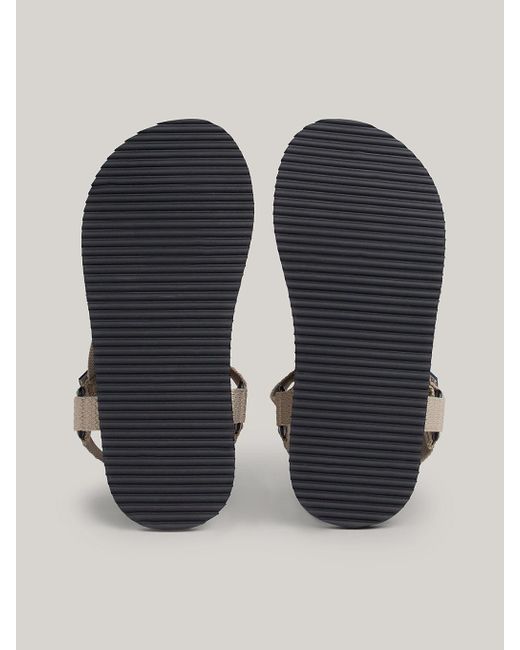 Tommy Hilfiger Metallic Colour-blocked Strap Sandals for men