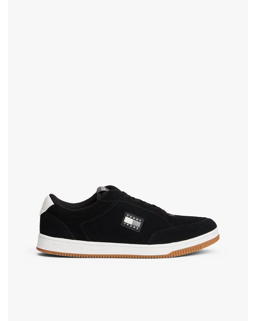 Tommy Hilfiger White Suede Cupsole Trainers for men