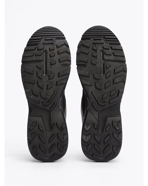 Baskets Chunky Tissées À Semelle Crantée Tommy Hilfiger pour homme en coloris Black