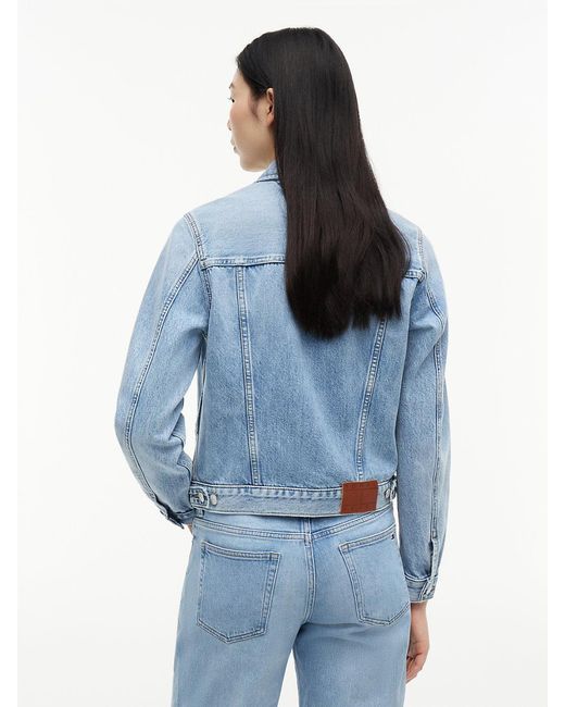 Tommy Hilfiger Blue Faded Denim Trucker Jacket