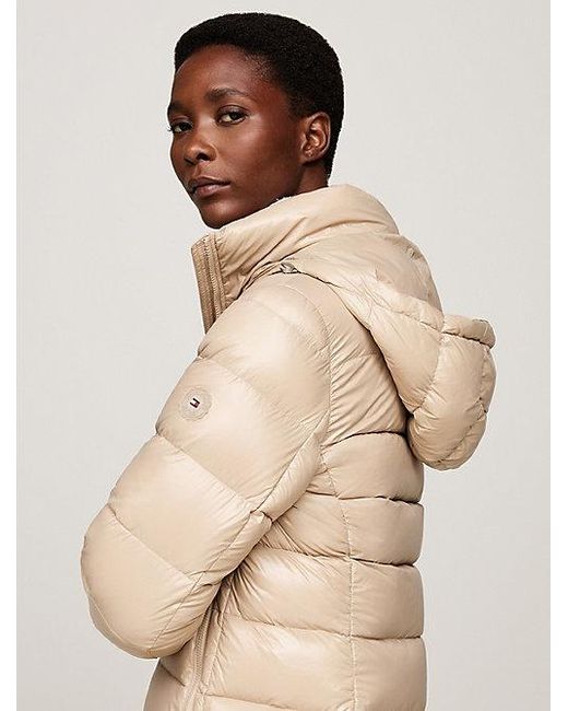 Abrigo Acolchado Con Relleno De Plumón Tommy Hilfiger de color Natural