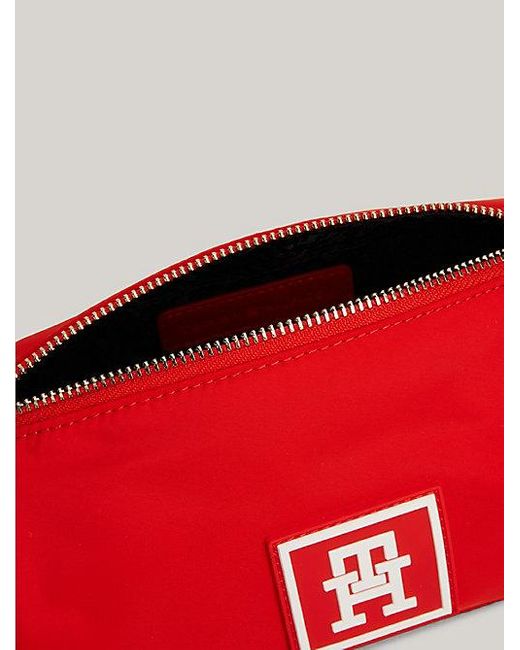 Tommy Hilfiger Crossbodytas Met Hilfiger Monotype-logo in het Red