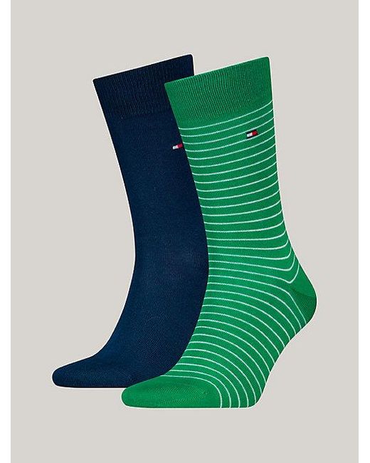Tommy Hilfiger Set Met 2 Paar Sokken Met Argyle-ruit in het Green voor heren