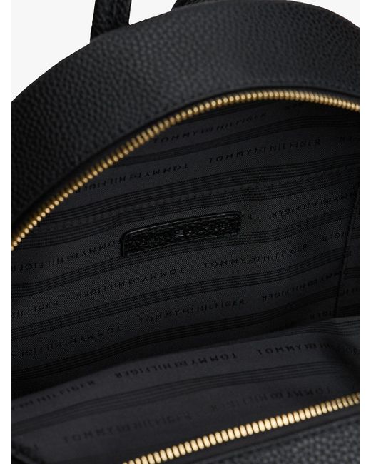 Tommy Hilfiger Black Tonal Signature Tape Backpack