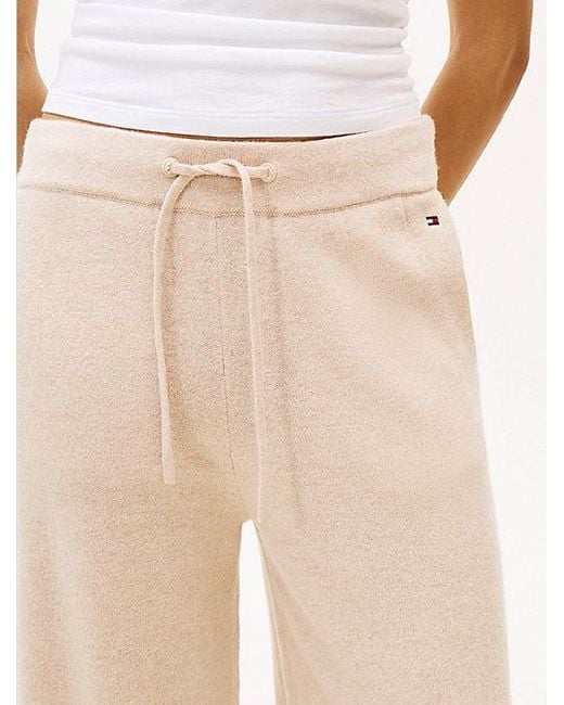 Tommy Hilfiger Relaxed Fit Loungebroek Van Kasjmier in het Natural