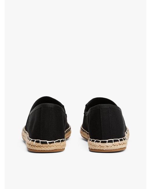 Tommy Hilfiger White Flag Embroidery Canvas Espadrilles