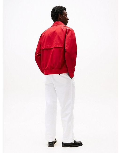 Tommy Hilfiger Relaxed Fit Harrington Jack in het Red voor heren