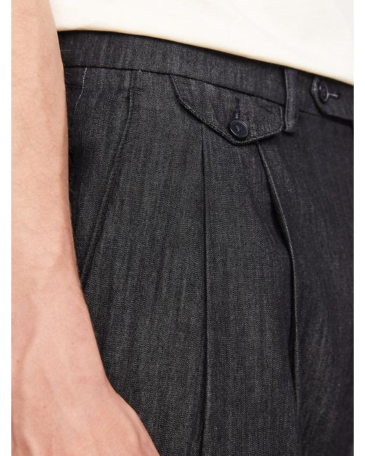Pantalon à pinces en denim effet décoloré Tommy Hilfiger pour homme en coloris Gray