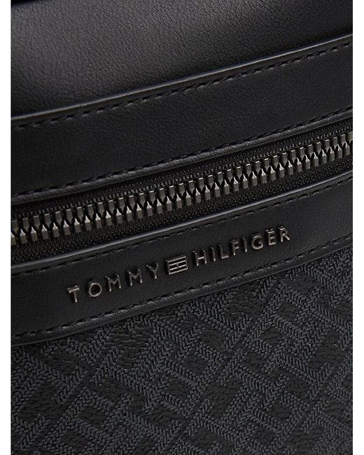 Tommy Hilfiger Crossbody-Reportertas Met Th-Monogram in het Black voor heren