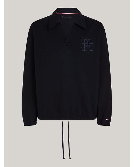 Tommy Hilfiger Black 1985 Collection Th Monogram Popover Jacket for men