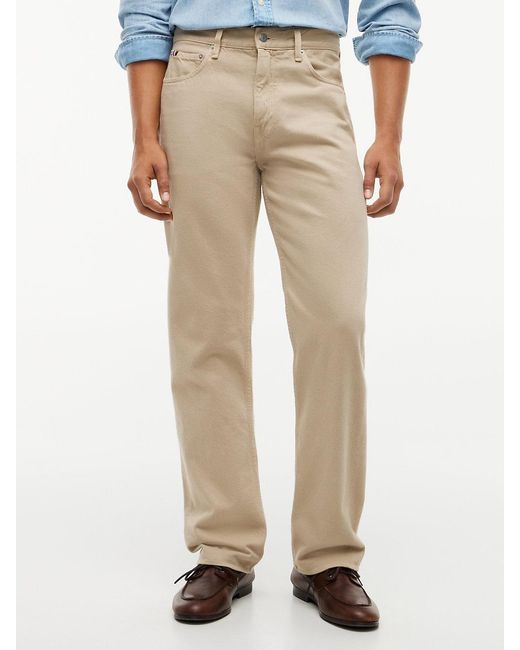 Tommy Hilfiger Pink Dover Washed Regular Straight Leg Jeans for men