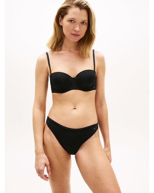 Tommy Hilfiger Black Essential Microfibre Strapless Bra