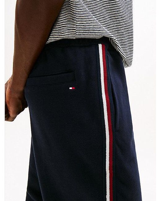 Tommy Hilfiger Jogger Met Boorden En Signature-Streep in het Blue voor heren