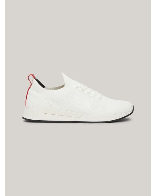 Tommy Hilfiger Metallic Mono-sock Knit Runner Trainers for men