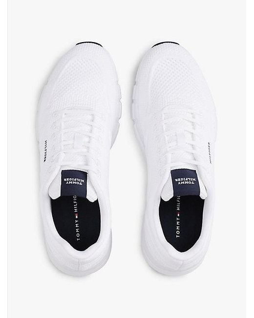 Tommy Hilfiger Runner-Sneaker Mit Hilfiger-Monotype-Logo in White für Herren