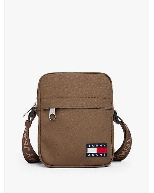 Bolso Reporter Essential Con Inscripción Tommy Hilfiger de hombre de color Brown