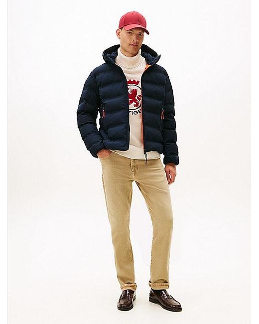 Tommy Hilfiger Tech Waterafstotend Jack Met Thermo-Isolatie in het Blue voor heren