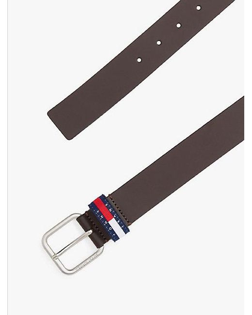 Tommy Hilfiger Ryan Ledergürtel Mit Logo-Schlaufe in Brown für Herren