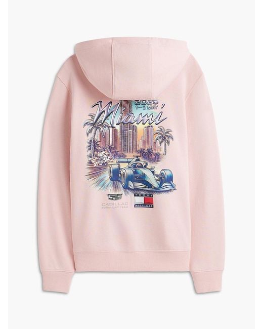 Tommy Hilfiger Pink Th X Cadillac Formula 1 Team Miami Hoody for men