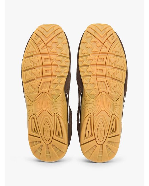Tommy Hilfiger Brown Suede Cleat Archive Runner Trainers