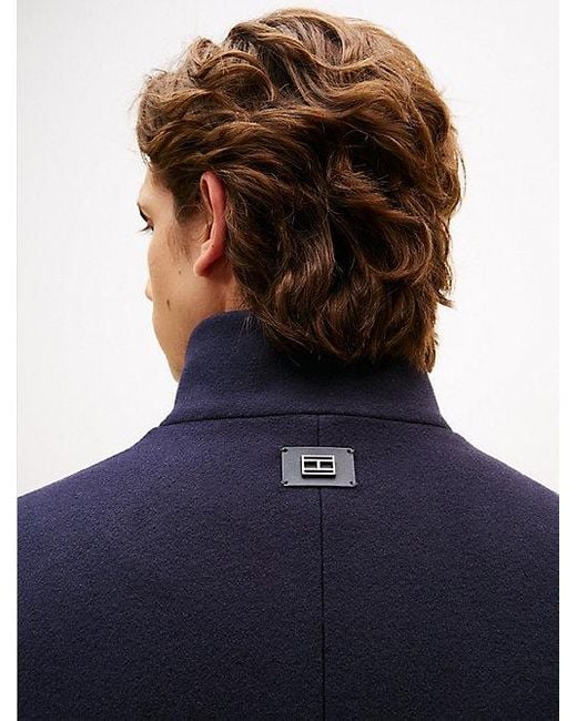 Tommy Hilfiger Smart Casual Jas Van Wolmix in het Blue voor heren