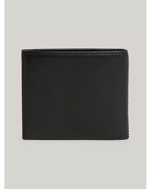 Cartera Premium Leather con solapa interior Tommy Hilfiger de hombre de color Black