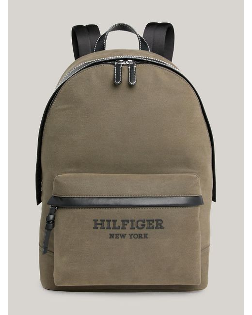 Tommy Hilfiger Green Prep Classics Logo Backpack for men
