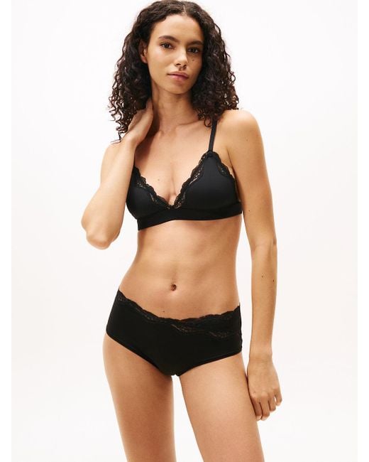 Bralette A Triangolo di Tommy Hilfiger in Black