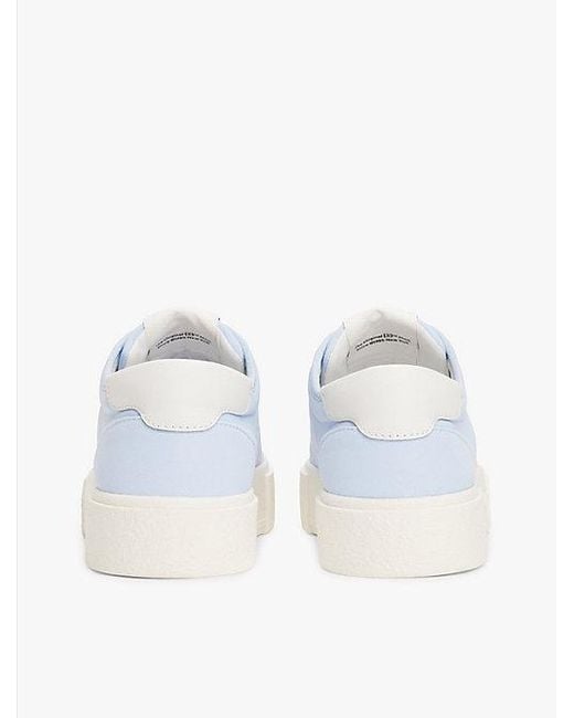 Tommy Hilfiger Blue Sneaker Aus Canvas Mit Plateau-Sohle