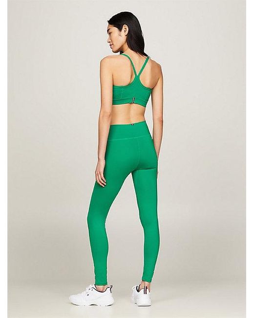 Tommy Hilfiger Sport Essential Medium Rise Lange legging in het Green