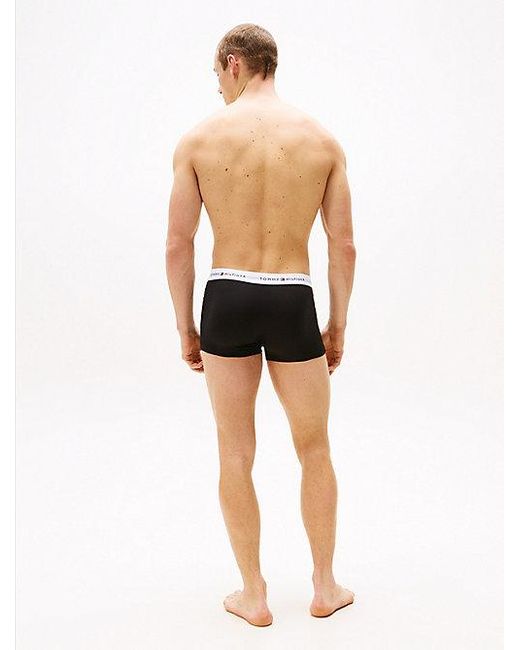 Tommy Hilfiger Signature Set Van 3 Boxershorts Met Logotaille in het Black voor heren