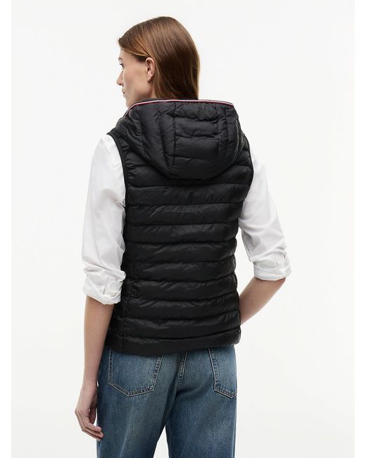 Tommy Hilfiger Blue Down-filled Quilted Vest