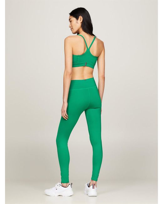 Tommy Hilfiger Green Sport Essential Mid Rise Full Length Leggings