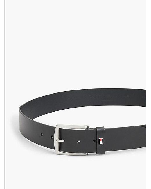 Tommy Hilfiger Denton Ledergürtel Mit Flag-Logo in Blue für Herren